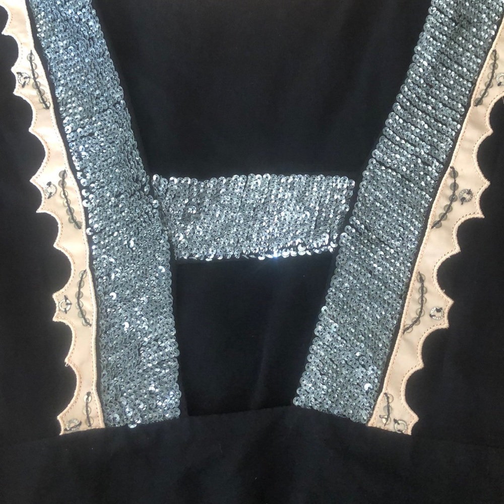 French Connection Size 4 Peplum Sequined Top - image 7